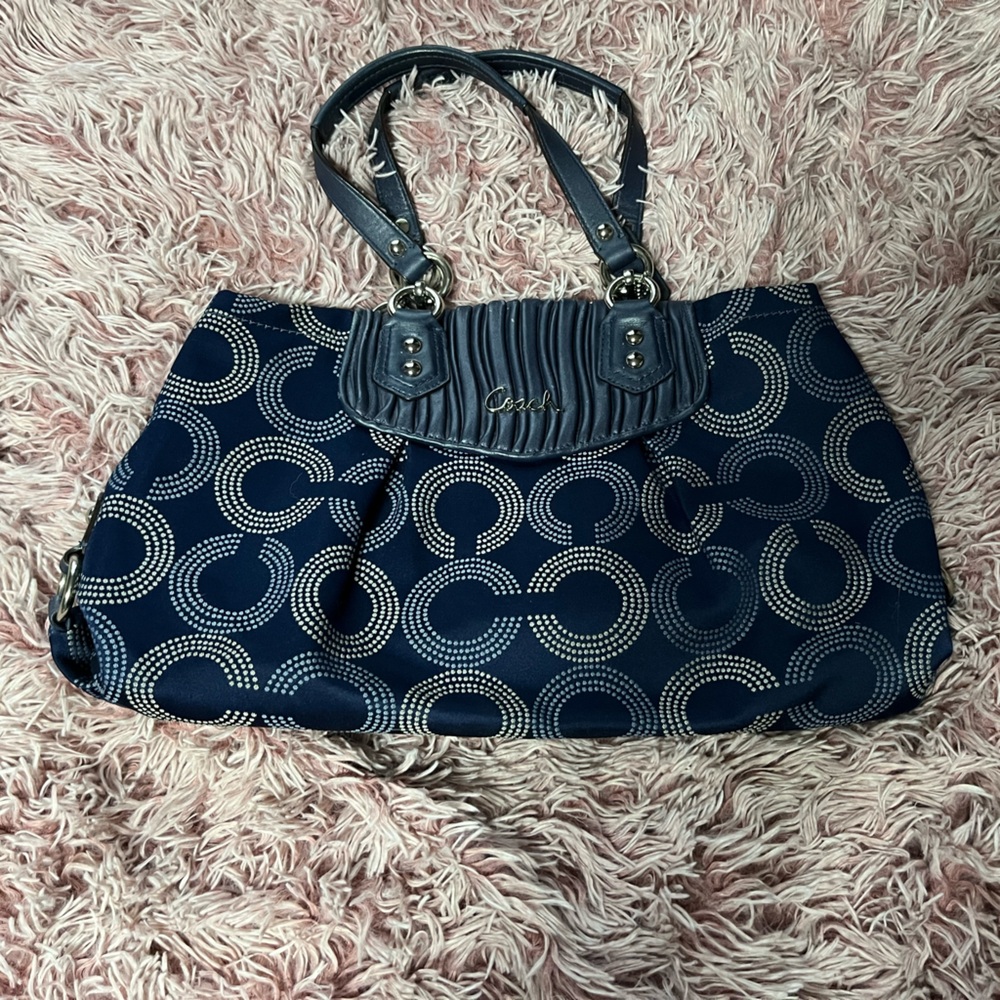 COPY - Blue Coach Shoulder Purse